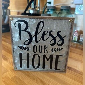 “Bless Our Home” Farmhouse Sign